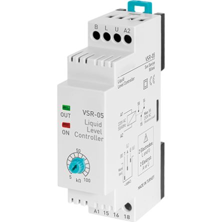 RS PRO Level Controller - DIN Rail, 150 → 260 V Relay [0]; 122-211