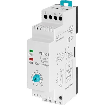 RS PRO Level Controller - DIN Rail, 24 V ac/dc Relay [0]; 122-213