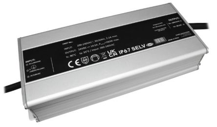 RS PRO LED Driver, 48V Output, 350W Output, 7.29A Output, Constant Voltage [0]; 122-235