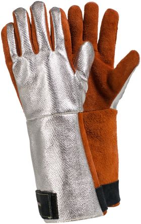 Tegera TEGERA Grey, Red Leather Cut Resistant Work Gloves, Size 12 [585-12]; 122-727