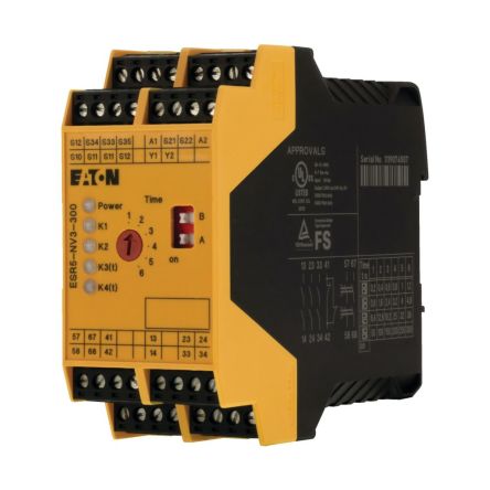 Eaton ESR5 Series Screw Fitting Timer Relay, 24V dc, 0.2 → 300s, 1-Function [171858 ESR5-NV3-300]; 123-108
