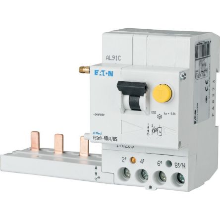 Eaton xEffect - FBSmV RCCB, 40A, 4 Pole, 300mA, 240/415V ac [170168 FBSMV-40/4/03-S/A]; 123-173