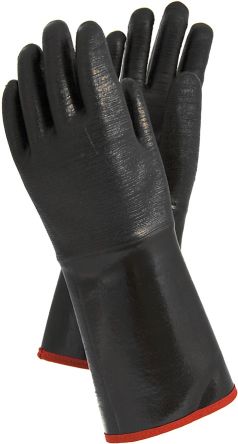 Tegera TEGERA Black Neoprene Chemical Resistant Work Gloves, Size 10 [494-10]; 124-168