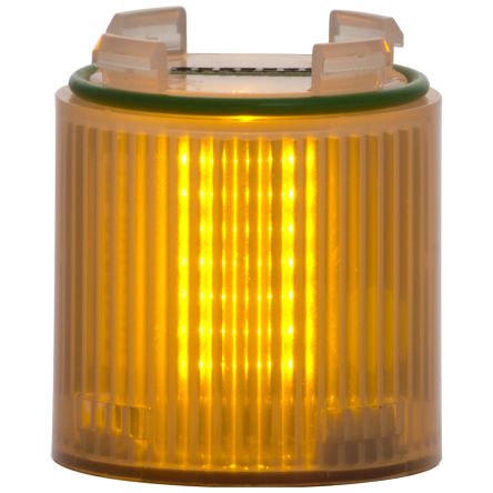RS PRO Amber Steady Effect LED Beacon, 24 V ac/dc, IP65 [0]; 124-510