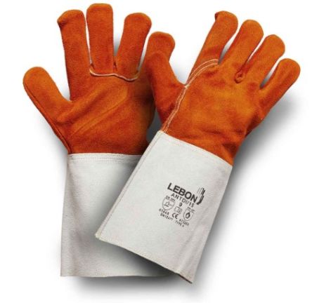 Lebon Protection ANTDI/15 Brown Leather Welding Gloves, Size 12 [ANTDI/15 / 12]; 124-522
