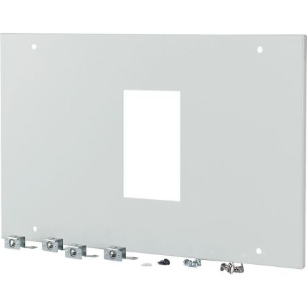 Eaton Grey 1 Gang Front Plate Steel Faceplate [177100 XMN43F04C]; 124-720