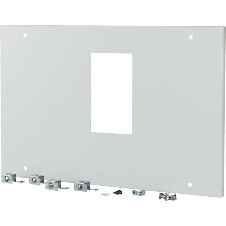 Eaton Grey 1 Gang Front Plate Steel Faceplate [177102 XMN44F04C]; 124-723