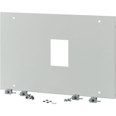 Eaton Grey 1 Gang Front Plate Steel Faceplate [177103 XMN44F04C-XMV]; 124-725