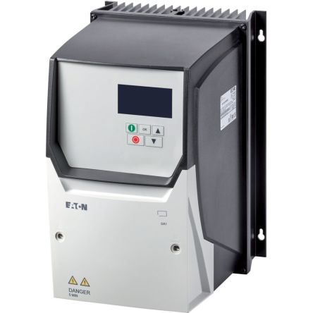 Eaton Variable Speed Drive, 11 kW, 3 Phase, 500 → 600 V, 17 A, DA1 Series [176990 DA1-35017NB-B66C]; 124-736