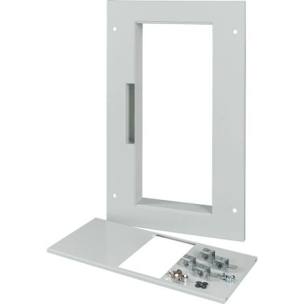 Eaton Grey Front Plate Steel Faceplate [177110 XMN4W04C]; 124-858