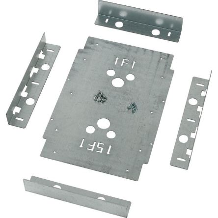 Eaton Dark Grey 2 Gang Reinforcement Plate Faceplate & Mounting Plate [178937 VSB2-KLV]; 124-891