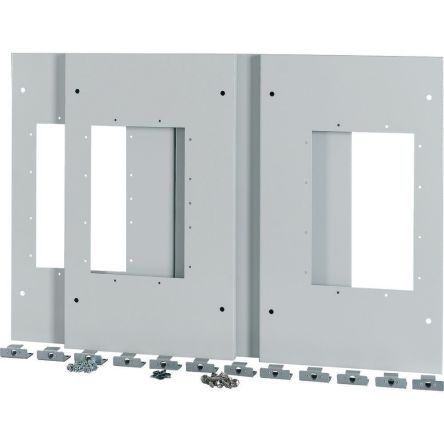 Eaton XMIX Series RAL 7035 Metal Plug-in Plate, 110mm H, 640mm W, 1000mm L for Use with 3xIZMX16 [178087 XMIX16W1003C]; 125-249