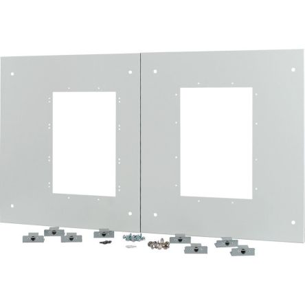 Eaton Grey Front Plate Metal Faceplate & Mounting Plate [178065 XTMP2IX16WC-H550W1000]; 125-265