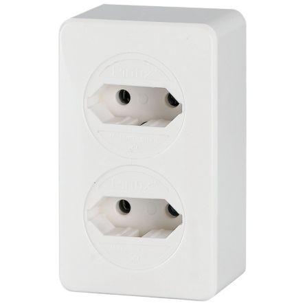 Eaton Distribution Block, 2 Way, 16A, 230 V, White [178971 S2-KLV]; 125-271