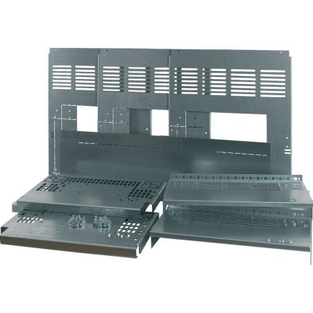Eaton Dark Grey Metal Faceplate & Mounting Plate [178085 XMIX16W1003]; 125-274