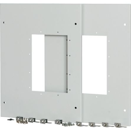 Eaton xEnergy Series RAL 7035 Metal Front Plate, 640mm H, 490mm W, 60mm L for Use with Enclosure [174562 XMIX16W1002C]; 125-882