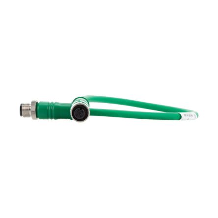 Eaton Straight Male M12 to Straight Female M12 Cable, 300mm [174761 SWD4-M3LR5-2S]; 125-905