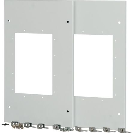 Eaton xEnergy Series RAL 7035 Metal Front Plate, 640mm H, 390mm W, 60mm L for Use with Enclosure [174561 XMIX16W0802C]; 126-112