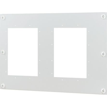 Eaton xEnergy Series Front Plate, 500mm H, 720mm W, 29.5mm L for Use with Enclosure [174577 XMPIX2X16W-C-H500W800]; 126-132