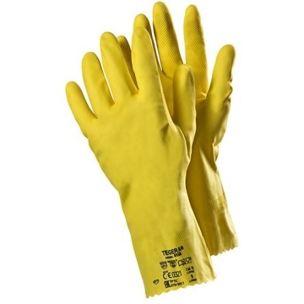 Tegera TEGERA Yellow Latex Chemical Resistant Work Gloves, Size 10 [8150-10]; 126-465