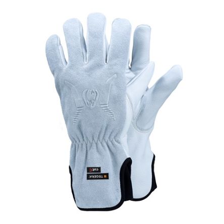 Tegera TEGERA Grey, White Leather Cut Resistant Work Gloves, Size 13 [7780-13]; 126-542