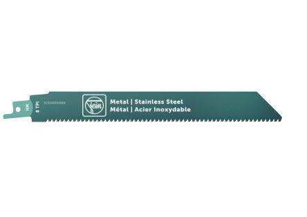 FEIN, 8 Teeth Per Inch Metal 228mm Cutting Length Reciprocating Saw Blade, Pack of 1 [31324000506]; 126-716