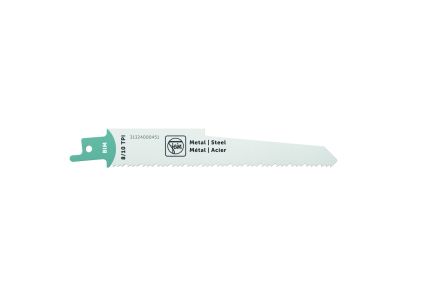 FEIN, 8/10 Teeth Per Inch Metal 150mm Cutting Length Reciprocating Saw Blade, Pack of 3 [31324000451]; 126-735