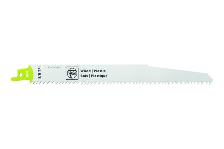 FEIN, 5/8 Teeth Per Inch Plastic 225mm Cutting Length Reciprocating Saw Blade, Pack of 3 [31324000454]; 126-763