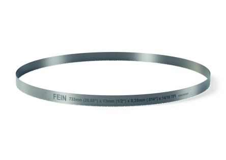 FEIN, 14 / 18 Teeth Per Inch Metal, Plastic 733mm Cutting Length Band Saw Blade, Pack of 3 [63502308000]; 126-800