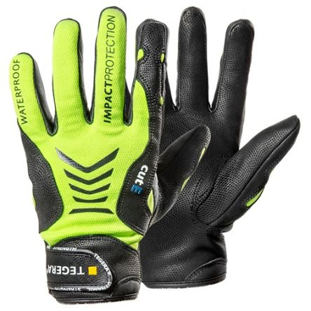 Tegera TEGERA Black, Yellow Leather Cut Resistant Work Gloves, Size 11 [7775-11]; 126-853