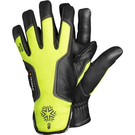 Tegera TEGERA Black, Yellow Leather Cold Resistant Work Gloves, Size 10 [7798-10]; 126-937