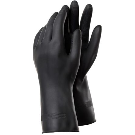 Tegera TEGERA Black Latex Chemical Resistant Work Gloves, Size 10.5 [81000-10.5]; 127-053