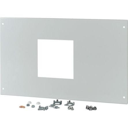 Eaton Grey 1 Gang Front Plate Steel Faceplate & Mounting Plate [180070 XMN341206CR]; 127-153