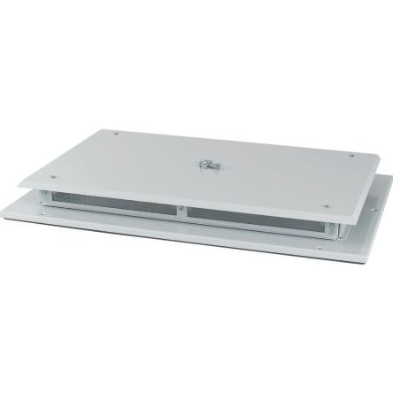 Eaton xEnergy Main Series RAL 7035 Grey Steel Top Panel, 89mm H, 757mm W, 482mm D [182501 XSPTV4-W850D600]; 127-167
