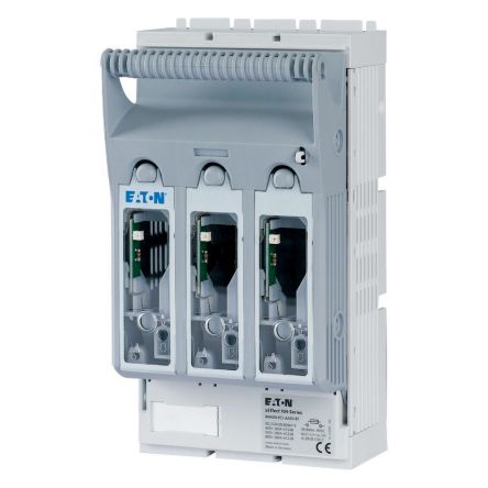 Eaton 160A Fuse Holder for NH00, NH000 Fuse, 3P, 440 V ac/dc, 690 V ac/dc [183028 XNH00-FCL-A160-BT]; 127-218