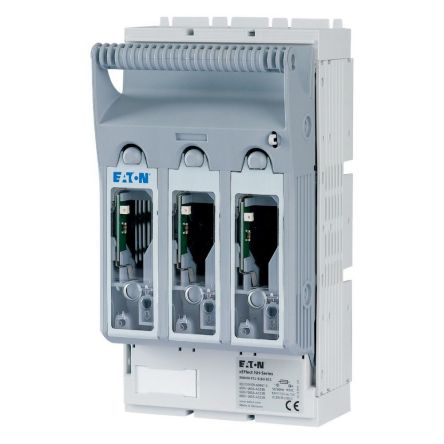 Eaton 160A Fuse Holder for NH00, NH000 Fuse, 3P, 440 V ac/dc, 690 V ac/dc [183037 XNH00-FCL-S160-BT1]; 127-223