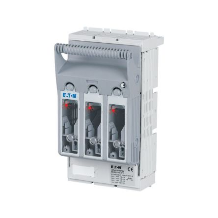 Eaton 160A Fuse Holder for NH00, NH000 Fuse, 3P, 440 V ac/dc, 690 V ac/dc [183038 XNH00-FCL-S160-BT2]; 127-224