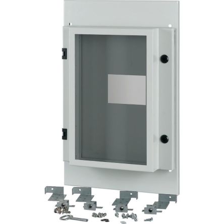 Eaton Grey Front Plate Steel Faceplate & Mounting Plate [180495 XMN43F04C-55-XMV]; 127-258
