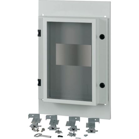 Eaton Grey Front Plate Steel Faceplate & Mounting Plate [180497 XMN43F04C-55]; 127-261