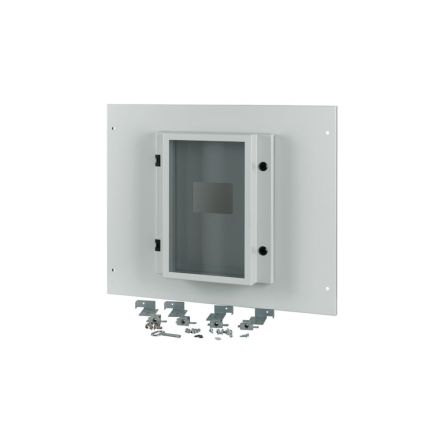 Eaton Grey Front Plate Steel Faceplate & Mounting Plate [180503 XMN44F08C-55-XMV]; 127-270