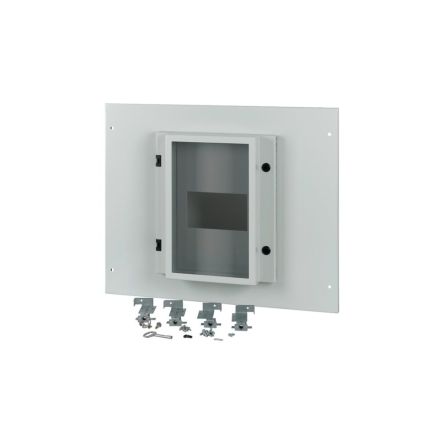 Eaton Grey Front Plate Steel Faceplate & Mounting Plate [180504 XMN4F08C-55]; 127-272