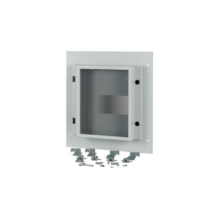 Eaton Grey 1 Gang Front Plate Steel Faceplate & Mounting Plate [180511 XMN44W06C-55]; 127-286