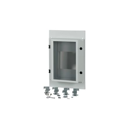 Eaton Grey 1 Gang Front Plate Steel Faceplate & Mounting Plate [180513 XMN43W04C-55-XR]; 127-289