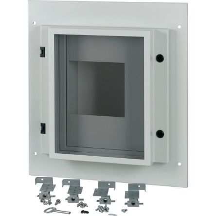 Eaton Grey 1 Gang Front Plate Steel Faceplate & Mounting Plate [180515 XMN44W06C-55-XR]; 127-292