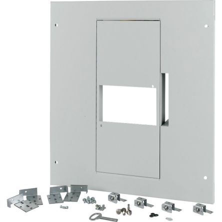 Eaton Grey 1 Gang Front Plate Steel Faceplate & Mounting Plate [180486 XMN44W08C]; 127-627