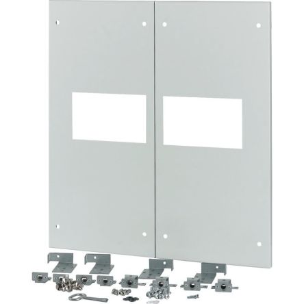 Eaton Grey Front Plate Steel Faceplate & Mounting Plate [180481 XM2N44F08C]; 127-656