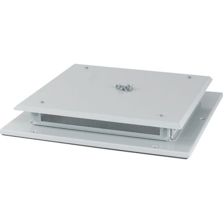 Eaton xEnergy Main Series RAL 7035 Grey Steel Top Panel, 89mm H, 507mm W, 482mm D [183189 XSPTV4-W600D600]; 127-784