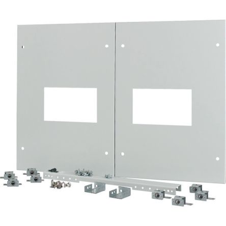 Eaton NZM Series RAL 7035 Steel Cover, 550mm H, 796mm W, 27mm L for Use with 2x NZM4 [180725 XTMP2N4FC-H550W800]; 127-845