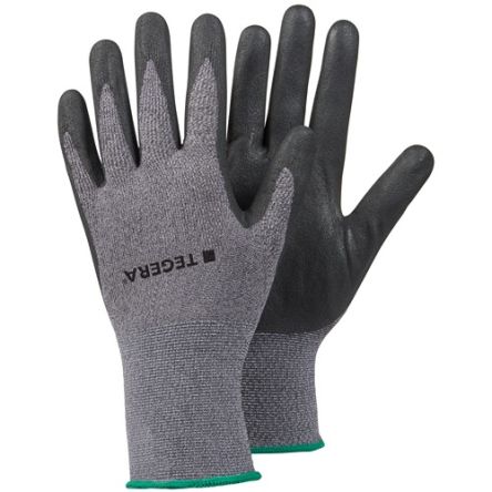 Tegera TEGERA Black, Grey Nylon, Spandex Dry Environment Work Gloves, Size 6, Nitrile Foam Coating [873-6]; 128-333