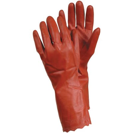 Tegera TEGERA Red PVC Chemical Resistant Work Gloves, Size 11 [8170-11]; 128-360